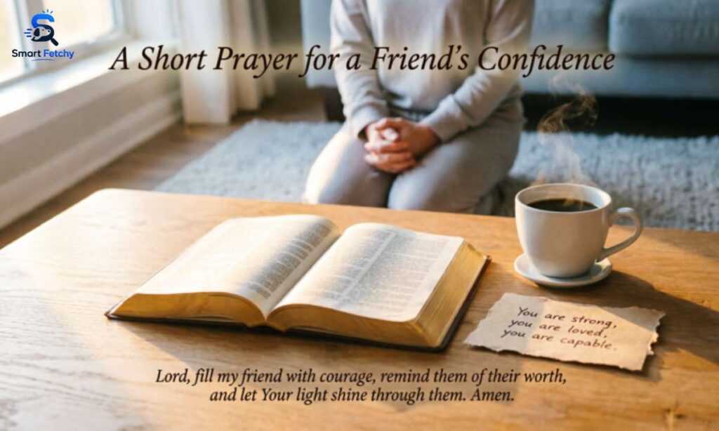 A Short Prayer for a Friends Confidence