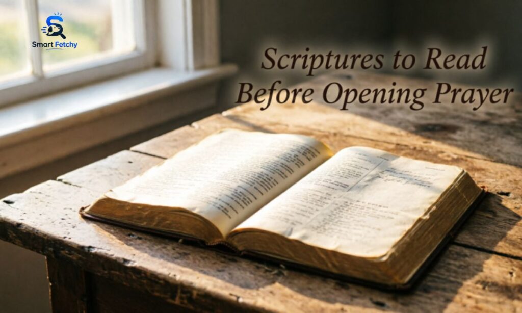 Scriptures to Read Before Opening Prayer