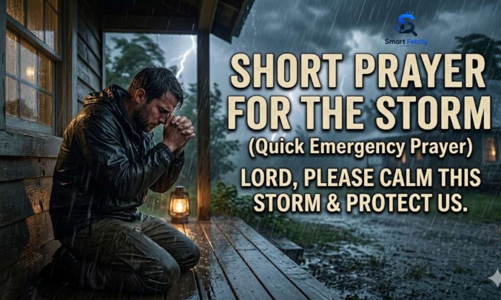 Short Prayer for the Storm (Quick Emergency Prayer)